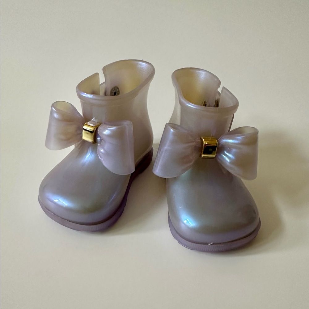 Mini Melissa Sugar Rain Boots Size 5